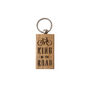 Dapper Chap 'King Of The Road' Rectangular Oak Keyring, thumbnail 2 of 4