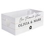 Personalised Home White Wooden Crate Organiser, thumbnail 4 of 4