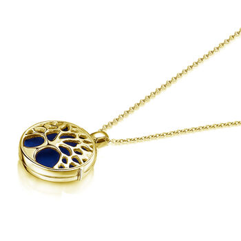 Personalised Tree Of Life 18 K Gold Plated Locket, 5 of 12