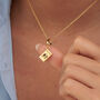 Passport Charm Necklace, Sterling Silver Or Gold Plated, thumbnail 3 of 12