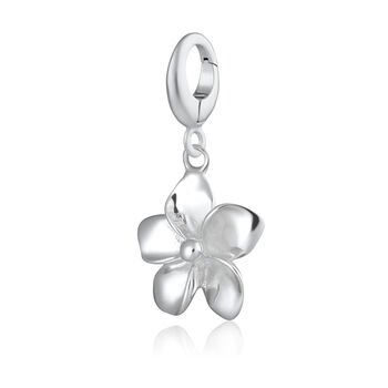 Children's Sterling Silver Flower Charm Necklace, 4 of 7