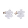 Perspex And Silver Snowflake Stud Earrings, thumbnail 6 of 8