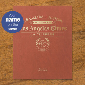 La Clippers Personalised Nba Basketball Gift Newspaper Book, 2 of 12