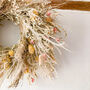 Dried Flower Wreath With Strawberry Thistles, thumbnail 4 of 5