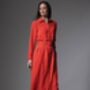 Andie Everyday Shirt Dress In Red Orange, thumbnail 4 of 4