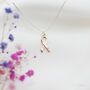 Pink Ribbon Necklace, Cancer Awareness Necklace, thumbnail 3 of 8