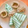 Rope Napkin Rings Natural Beige • Set Of Four, thumbnail 2 of 3