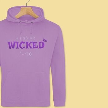 'A Little Bit Wicked' Glittery Teens/Adults Hoodie, 8 of 12