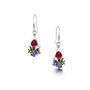 Real Flower Drop Earrings By Shrieking Violet®, thumbnail 2 of 12
