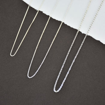 Silver Plated And Sterling Silver Necklace Chains, 5 of 7