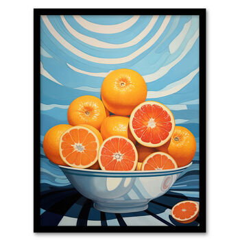 The Orange Bowl Fruity Bright Kitchen Wall Art Print, 5 of 6