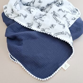 Handmade Organic Baby Safari Blanket, 5 of 9