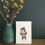 Best Bear Hugs Hand Illustrated Card, thumbnail 2 of 3