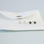 Sterling Silver Black Or White Crystal Star Stud Earrings, thumbnail 3 of 4
