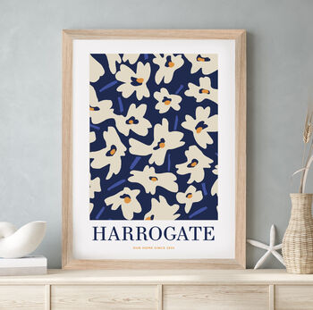 Handmade Modern Floral Personalised Art Print For Home, 5 of 12