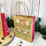 Folklore Christmas Wreath Bauble Gift Bags X Eight, thumbnail 2 of 4