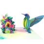Pop Up 3D Blank Card Tropical Hummingbird, thumbnail 3 of 7