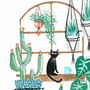 Black Potted Plant Cat, thumbnail 5 of 6