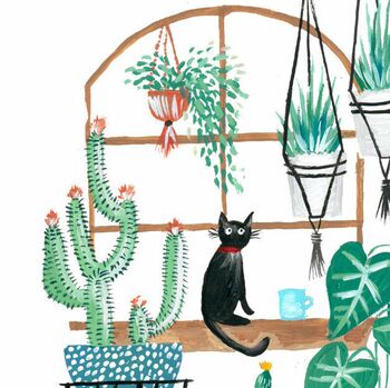 Black Potted Plant Cat, 5 of 6