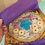 Father’s Day White Chocolate And Raspberry Personalised Giant Cookie – Handmade Gift, thumbnail 5 of 5