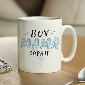 New Mum Gifts Boy Mama Personalised Mug, 6 of 6