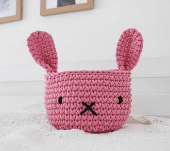 Crochet Bunny Basket, 2 of 9