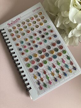 Silver And Antique Stone Colourful 800 Bindi Book, 9 of 11