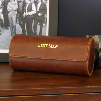 Personalised Best Man Watch Holder Case For Him, 2 of 6