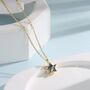 Mystic Black Cz Star Pendant Necklace, thumbnail 1 of 11
