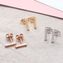 Sterling Silver Or 18ct Gold Plated Bar Earrings, thumbnail 1 of 8
