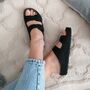 Leather Sandals With Memory Foam Insole, thumbnail 8 of 11