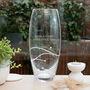 Personalised Tapered Spiral Barrel Vase With Crystals, thumbnail 4 of 9