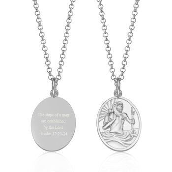Personalised St. Christopher Necklace, 9 of 10