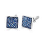Sterling Silver Square Memorial Ashes Cufflinks, thumbnail 1 of 2