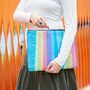 Recycled Plastic Rainbow 16 Inch Laptop Case, thumbnail 3 of 3