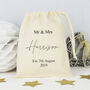 Personalised Mr And Mrs Wedding Favour Bag, thumbnail 1 of 2