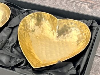 Gold Heart Dish Serving Set, 3 of 4