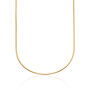 Gold Plated Round Snake Chain Necklace, thumbnail 1 of 5