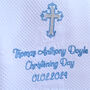 Personalised White Christening Shawl With Cross, thumbnail 2 of 6