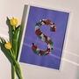 Personalised Letter Pressed Flower Framed Art, thumbnail 1 of 7