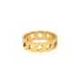 Gold Plated Cuban Steel Band Ring, thumbnail 10 of 11
