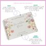 Dusky Roses And Wildflower Wedding Guest Book, thumbnail 2 of 7