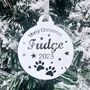 Pet Personalised Christmas Tree Bauble, thumbnail 1 of 4