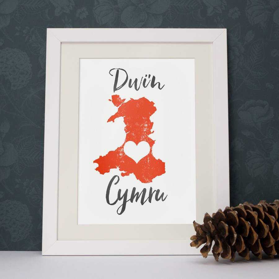 I Love Wales Map Print By Paper Paper I Love Wales Map Print By Paper Paper