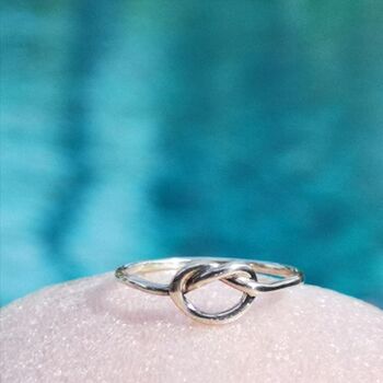Silver Infinity Knot Ring, 6 of 9