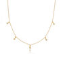 Gold Or Silver Diamond Style Marquise Drop Necklace, thumbnail 4 of 7