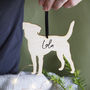 Dog Personalised Wooden Christmas Hanging Decoration, thumbnail 8 of 12