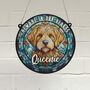 Goldendoodle Memorial Suncatcher, thumbnail 1 of 6