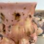 Handmade Porcelain Espresso Cup And Saucer Blush Pink And Cream With Drip Glaze, thumbnail 4 of 6