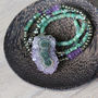Long Amethyst And Emerald Necklace, thumbnail 3 of 12